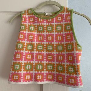 Retro colorful crop top